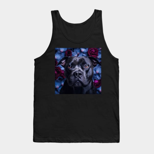 Black Staffy Tank Top by Enchanted Reverie